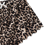 New Women's Pajamas Set Sexy Lingerie Leopard Print Sling Sleepwear V-Neck Sleeveless Top and Shorts Sets Pyjamas Homewear Hot