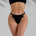 1PCS Low-Rise Sexy Solid Women's Panties Elegant Ruffle Briefs Comfortable Breathable Female Underwear Fashion Lingerie