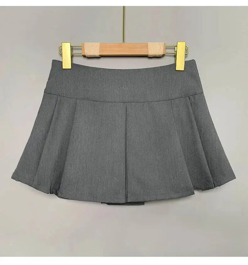 WOMENGAGA Korea Style Sexy Slim High Waist Strap A-line Half Length Skirt Fashion Women Skorts JK Sweet 2023 NewOW3W