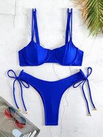 2026 Trendy Swimwear – Chic Vintage-Inspired Bikini with Pastel Flowers Perfect for Beach Wear and Pool Parties Summer Getaways