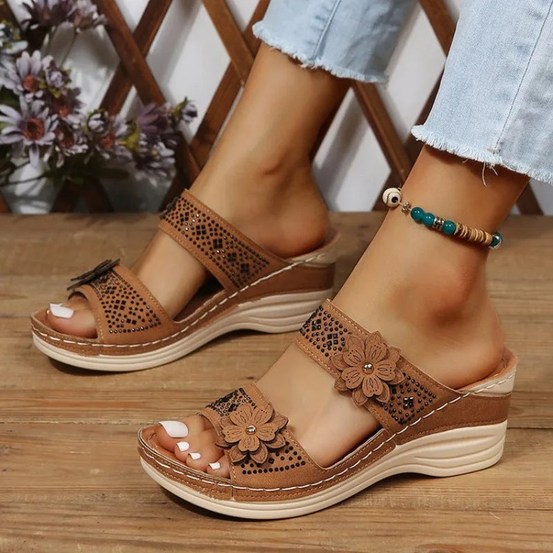 2026 Women's Wedge Suede Upper Comfort Fleece Lining Non-Slip Sole Casual Daily Indoor Outdoor
