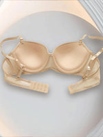 New Style Sexy Lingerie for Women, Push-Up Anti-Sagging Bra with Underwire, Thin Top and Thick Bottom, Pure Desire Style Half-Cup Bra Set