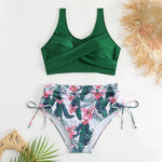 High Waist Bikini Set Sexy Push Up Swimsuit Women Print Beachwear Tummy Control Swimwear Adjustable Bathing Suit Bikinis 2026