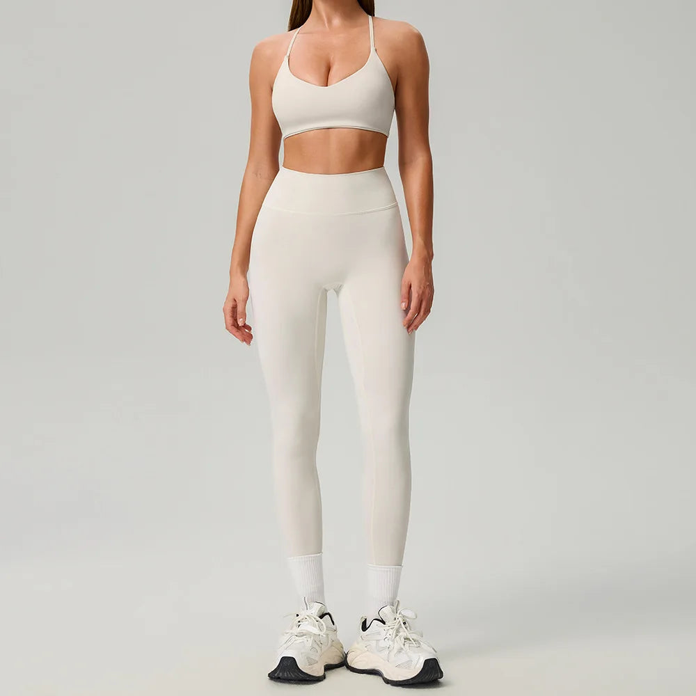 2/3PCS Yoga Suit Women Tracksuits Gym Clothes Workout Flared Pants Zipper Long SleeveAthletic Wear Female Sports Yoga Clothing
