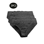 Lace Women's Underwear with Pure Cotton Breathable Crotch, Low-Waist Triangle Panties, Mesh Sexy Underwear, Butt-Lifting