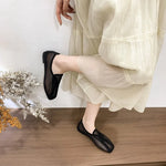 Soft Sole Super Soft 2026 Hollow-out Mesh Summer Slip-on Flat Square-toeShoes for Women