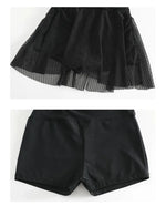 Swimsuit Women's Summer New One-piece Skirt Style Slimming Lace Long Sleeved Small Chest Steel Support Hot Spring Swimsuit