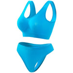 Seamless Bra Set Women Wireless Tanks Bra FemaleLow Rise Thongs Panties Sexy Lingerie Set Comfy Underwear Intimates S-5XL