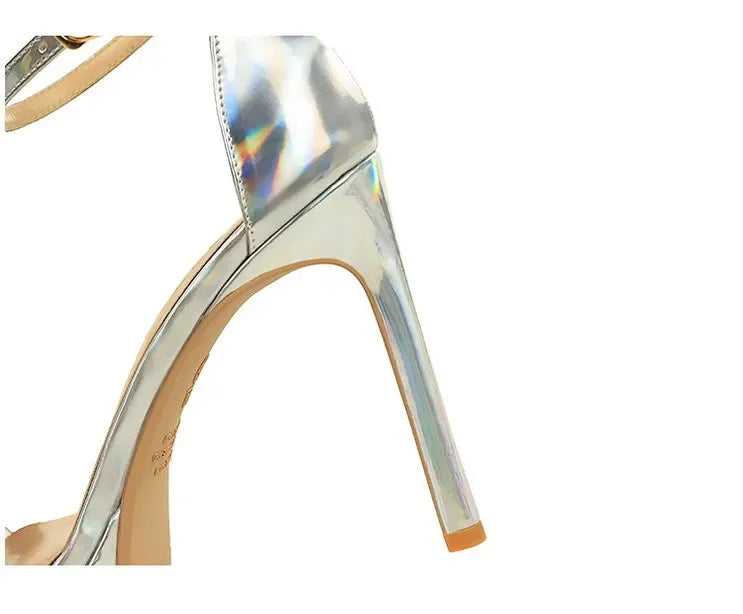 Women's High Heels Thin Heel Waterproof Platform Sandals Fashionable for Skirts New Model Shoes for Shows Summer Collection