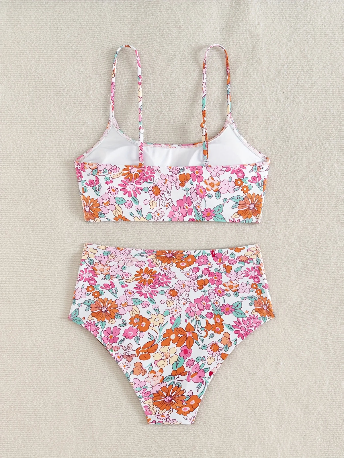 ZTVitality Sexy Floral Print Female Swimsuit Women Bikini 2025 Swimwear High Waist Bikinis Two Pieces Summer Beachwear Biquini