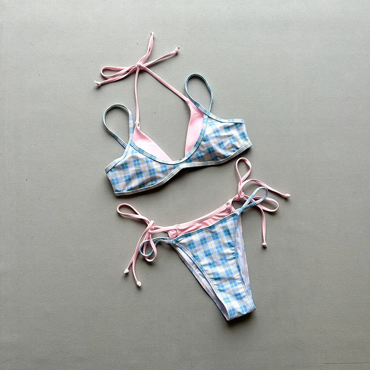 Sexy Orange Polka Dot Print Contrast Micro Bikini 2026 Women Hollow Out Push Up Bra Thong Swimsuit Summer Bathing Suit Swimwear