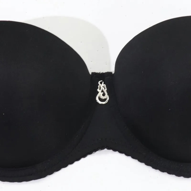 Beauwear Women Invisible Bra Transparent Strap Underwear Push Up Padded Lingerie  70B 75B 80 B Cup Top