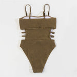 2026 Swimsuit One Piece Solid Swimwear Women One-piece Bathing Swim Suit Female Padded Beach Wear Swimming Summer
