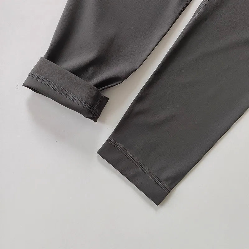 High Waist Women's Yoga Fitness Pants Naked Skin Feeling with Pockets Sports Tight Fit Running Trousers Hip Lifting Pants