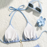 New White Sexy Bikinis Swimsuits Women's Swimwear Push Up Female Beach Swim Wear Bathing Suits Brazilian Bikini Set Pool Bather