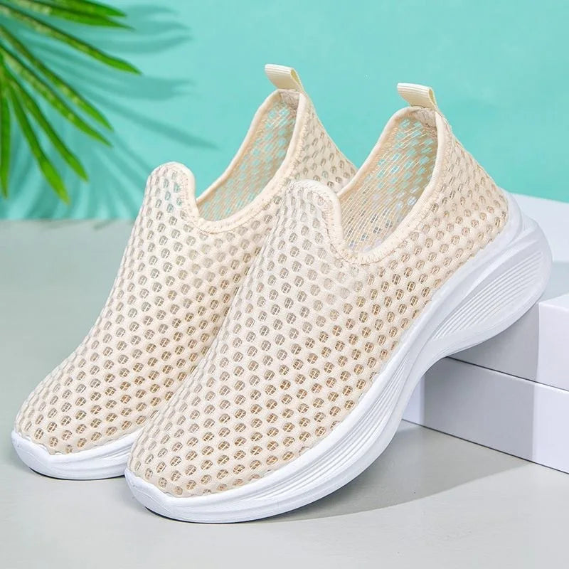 2026 New Women's Summer Breathable Mesh Flat Shoes Women's Shoes Casual Sneakers Shoes,