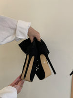 2025 New Summer Open Toe Women Knee High Boots Sandals Design Style Narrow Band Thin High Heels Zipper Party Shoes