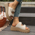 2026 New Soft-soled Fashionable Beach ShoesThick-soled Cool Slippers for Women's Summer Outdoor Wear