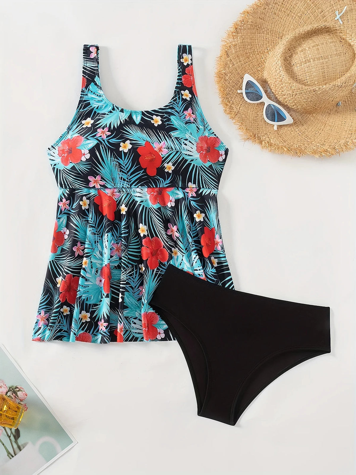 ZTVitality Print Tankini Set Swimsuit Women's 2025 New Arrival Padded Bra Push Up Beachwear Swimwear Summer Bathing Suit Biquini