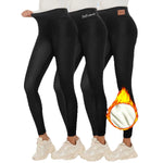 1/2/3Pcs Women's High-Waisted Butt-Lifting Leggings - Soft Fleece-Lined, Tummy Control, Stretchy & Comfortable For Fall/Winter