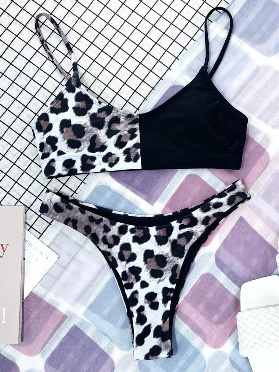 2026 Sexy Leopard Brazilian Bikini Female Swimsuit Women Swimwear Two Pieces Bikini Set High Cut Push Up Bathing Suit Swim Lady