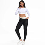  Women Velvet Pack Black White Small Polka Dot High Waist Leggings 4 Way Stretch Soft Breathable Slim Warm Pants For Yoga Sport