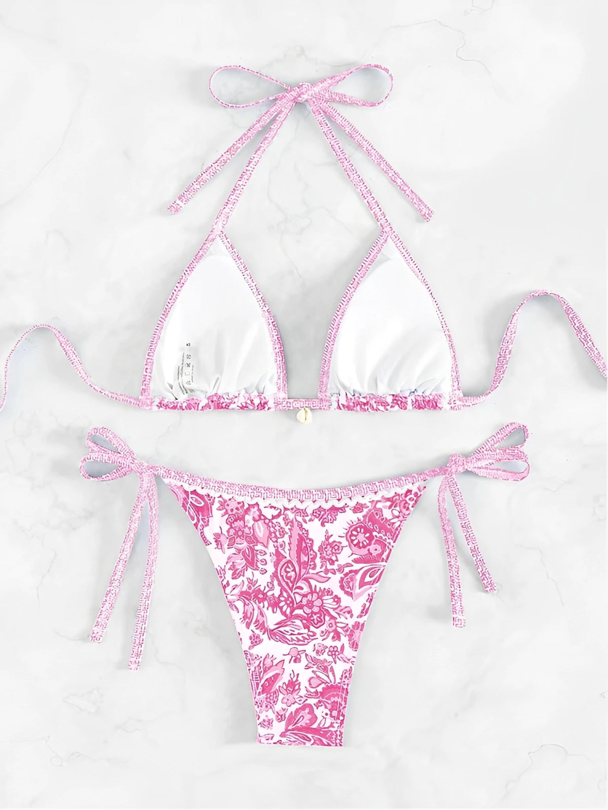 2026 Halter String Triangle Two Piece Bikini Women Swimwear Female Swimsuit Bathers Bathing Swimming Suit Beachwear Summer