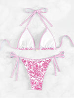 2026 Halter String Triangle Two Piece Bikini Women Swimwear Female Swimsuit Bathers Bathing Swimming Suit Beachwear Summer