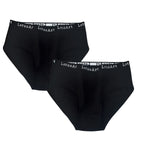 2PCS/Set Cotton Panties Women High Waist Briefs Tummy Control Panty Female Breathable Solid Color Lingerie M-2XL Underpants