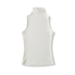 Spring Pure Desire Hot Girl Style Elastic Slim Fit Half High Collar Inner Layer Base Shirt Vest Solid Color Casual Fashion L25M