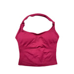DFTLF Sports Halter Top Gym Vest Woman Backless Tank Tops Push Up Sport Bra Running Vest Workout Top Activewear Yoga Clothing