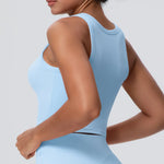 Sports Bra Women's Yoga Bra Fixed Chest Pad Gym Vest Shock-proof Workout Tops Yoga Clothes U-shaped Back Workout Fitness Running