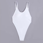 One-piece Bikini Women Sexy Monokini Sleeveless V-Neck Swimsuit Backless Design Figure-Enhancing Fit