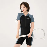 New Women's Flat Angle Professional Racing Cover Belly Slimming Swimming Pool Special Quick Drying Hot Spring One-piece Swimsuit