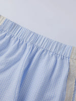 Women's Loose Shorts Elastic Waist Plaid Print Wide Leg Short Pants Summer Casual Daily Beach Athletic Wear