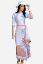 New Summer Two Piece Sets Swimwear Split Sports Skirt-Style Fashion Print Swimsuit Womens Swimming Thin Bathing Suit Bikini Set