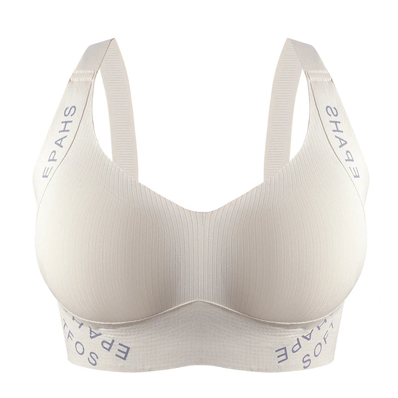 2pcs/set Seamless Push Up Bras for Women Jelly Glue Bralette Anti-sagging Female Underwear Padded Comfortable Sports Lingerie