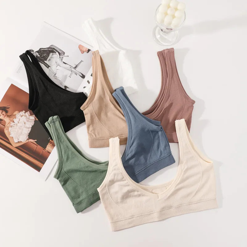 Seamless Bras Women Non-wire Push-Up Brassiere Women Crop Top Sports Underwear Female Sexy Lingerie Small Chest Intimates M-XL