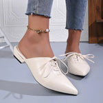 Women's Slippers Flats Sandals Pointed Toe Mule Shoes Summer 2026UpShoes Sexy Slides