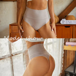 Women Seamless Bodysuit Bikini High WaistShapewear Tummy Control T-Back Thongs Female Slimming Waist Trainer Underwear G-string