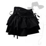 Sweet Kawaii Bow Vintage Denim Skirt Women New Fashion Summer A Line Gothic Mini Skirts American Retro Streetwear Y2k Clothes