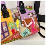 PU New Personality Stylish Shoulder Bags Design Patchwork Zipper 2025 Hot Sale Women's Bags Retro High Quality Women's Bags