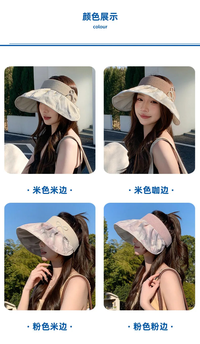 Summer empty top sun hat outdoor sports sun protection hat casual sun hat