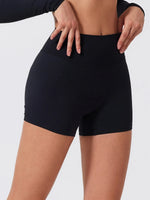 Hearuisavy Summer Elastic Scrunch Yoga Shorts Push Up Gym Leggings Cycling Workout Short Women Quick-Dry High Waist Sports Pants