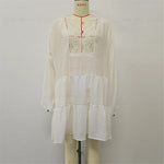 2025 Long Sleeve Hollow Out Crochet Knitted Tunic Beach Cover Up Cover-ups Beach Dress Beach Wear Beachwear Female Women K6674