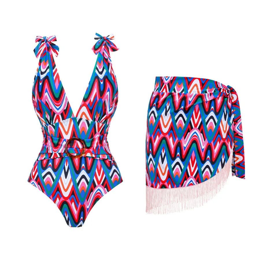 2026 New Arrival Push Up Women Bikini Set Floral Printed Ruffle Bikinis Strappy Bandage Swimwear Brazilian Biquini Bathing Suit