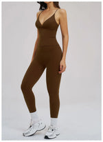 2PCS Yoga Suit Sports Set Women Fitness Quick-Drying Gym Tracksuit Running Nude Feeling Workout Outfit Sport Bra Leggings Suit