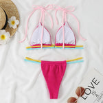 2026 New Fashion Sexy Bikini Solid Swimsuit Women Swimwear Push Up Set Brazilian Bathing Suit Summer Beach Wear Swimming