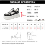 Pu Leather Thick Bottom Sneakers Women 2025 Breathable Platform Vulcanised Shoes Woman Womens All Match Lace Up Casual Sneakers