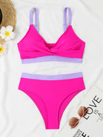 2026 Strappy Bikini High Waist Swimsuit Women Sexy Solid Swimwear Female Bathers Swimming Bathing Swimming Swim Suit Beachwear